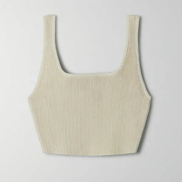 Babaton Sculpt Knit Scoopneck Cropped Tank - Picture 1 of 1